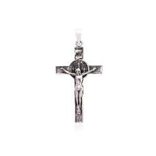 Pingente Crucifixo - Prata Envelhecida